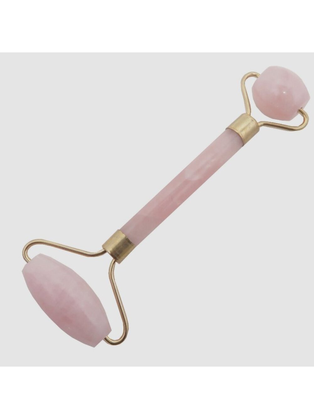 Rose Quartz Facial Roller Wand Pink Self Care Beauty Crystal Face Massage Tool